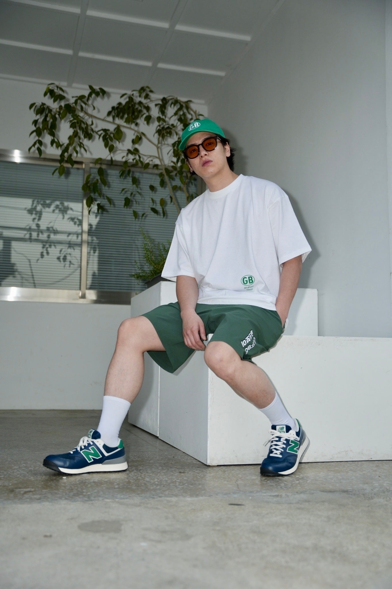 2.GOLF BOY back logo Tshirt-green