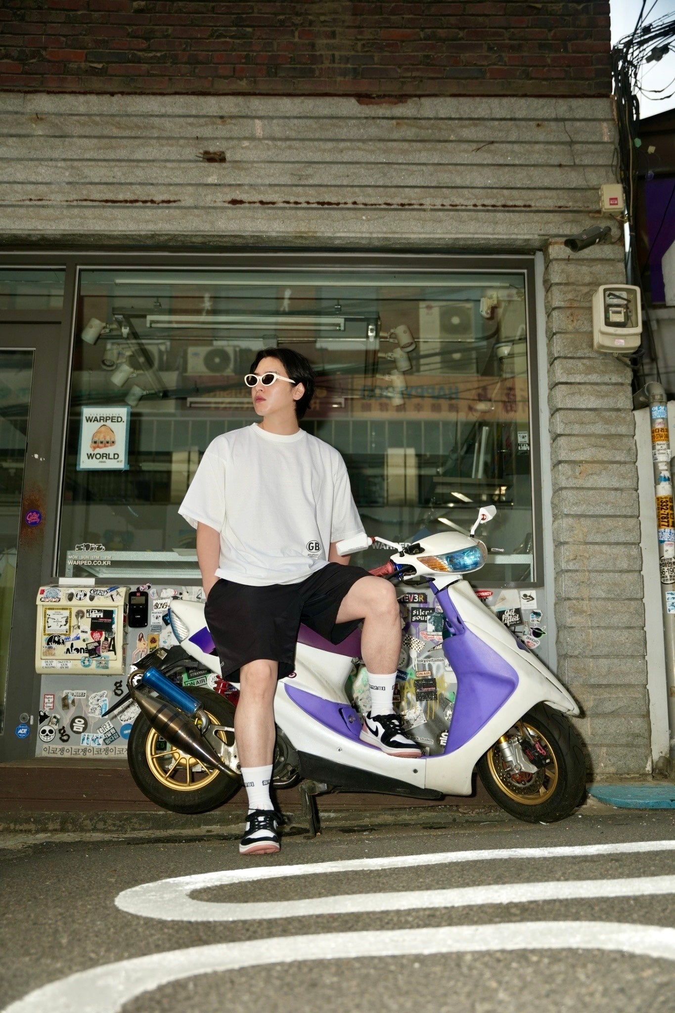 3. GOLF BOY back logo Tshirt-black