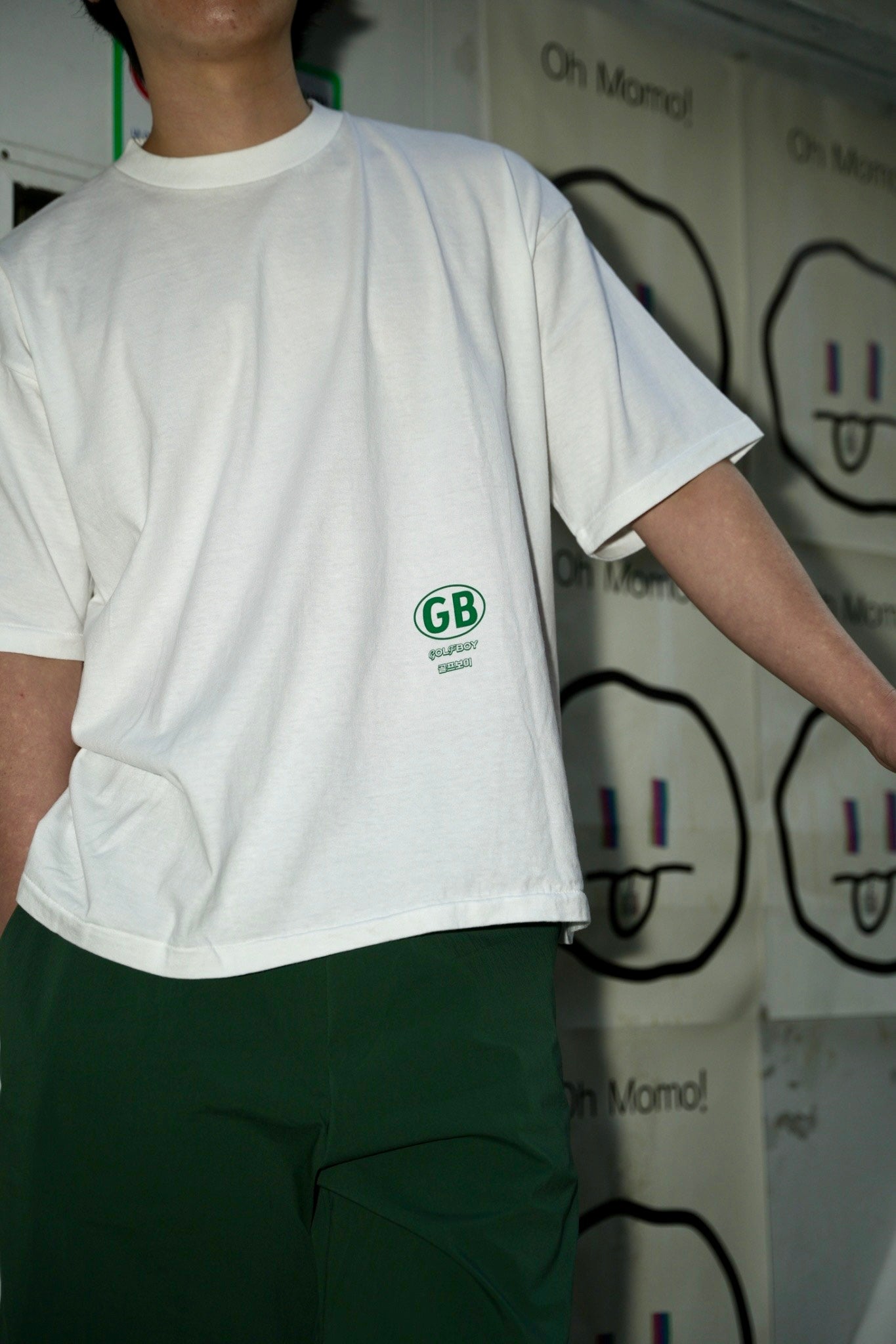 2.GOLF BOY back logo Tshirt-green