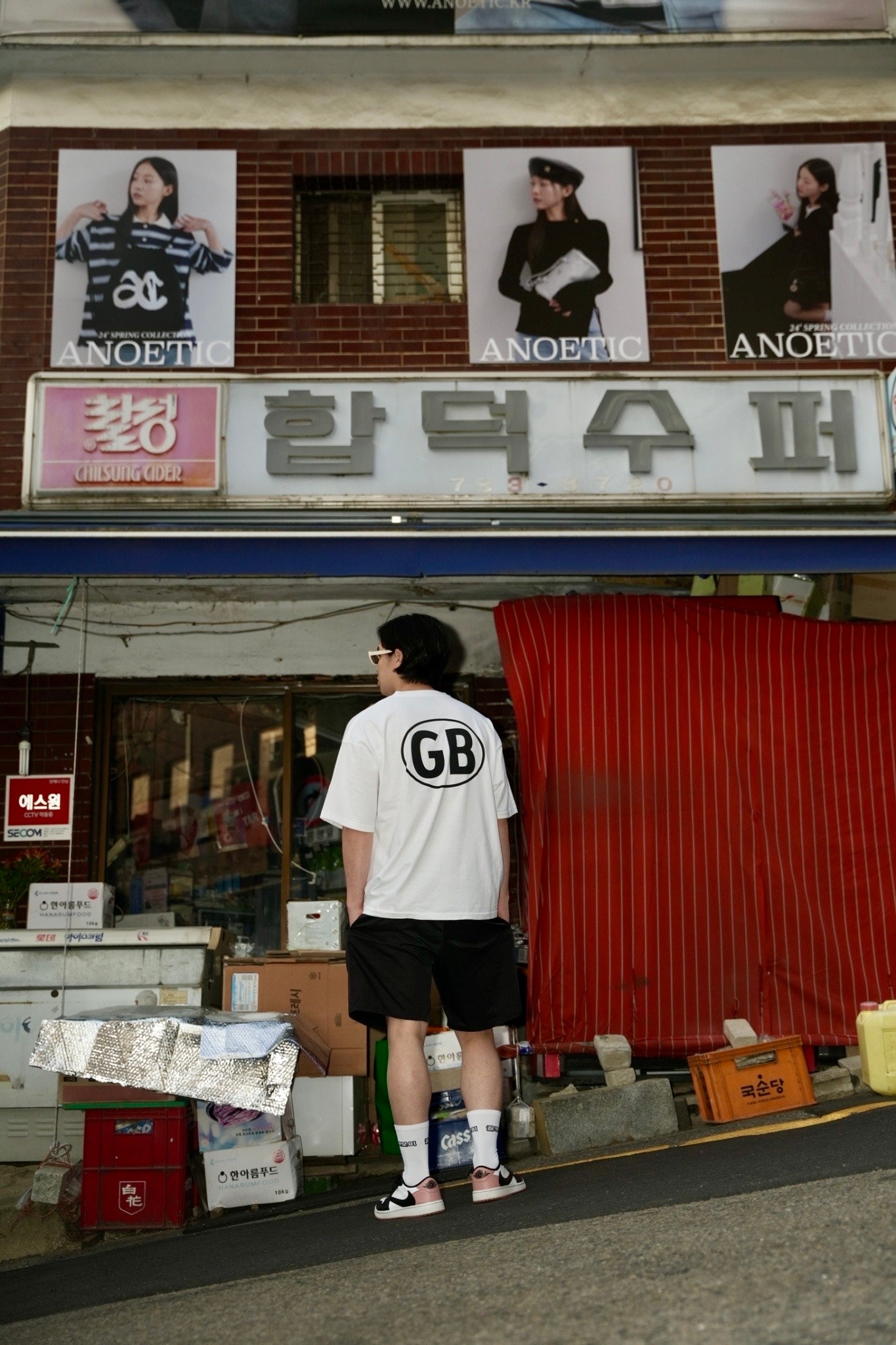 3. GOLF BOY back logo Tshirt-black