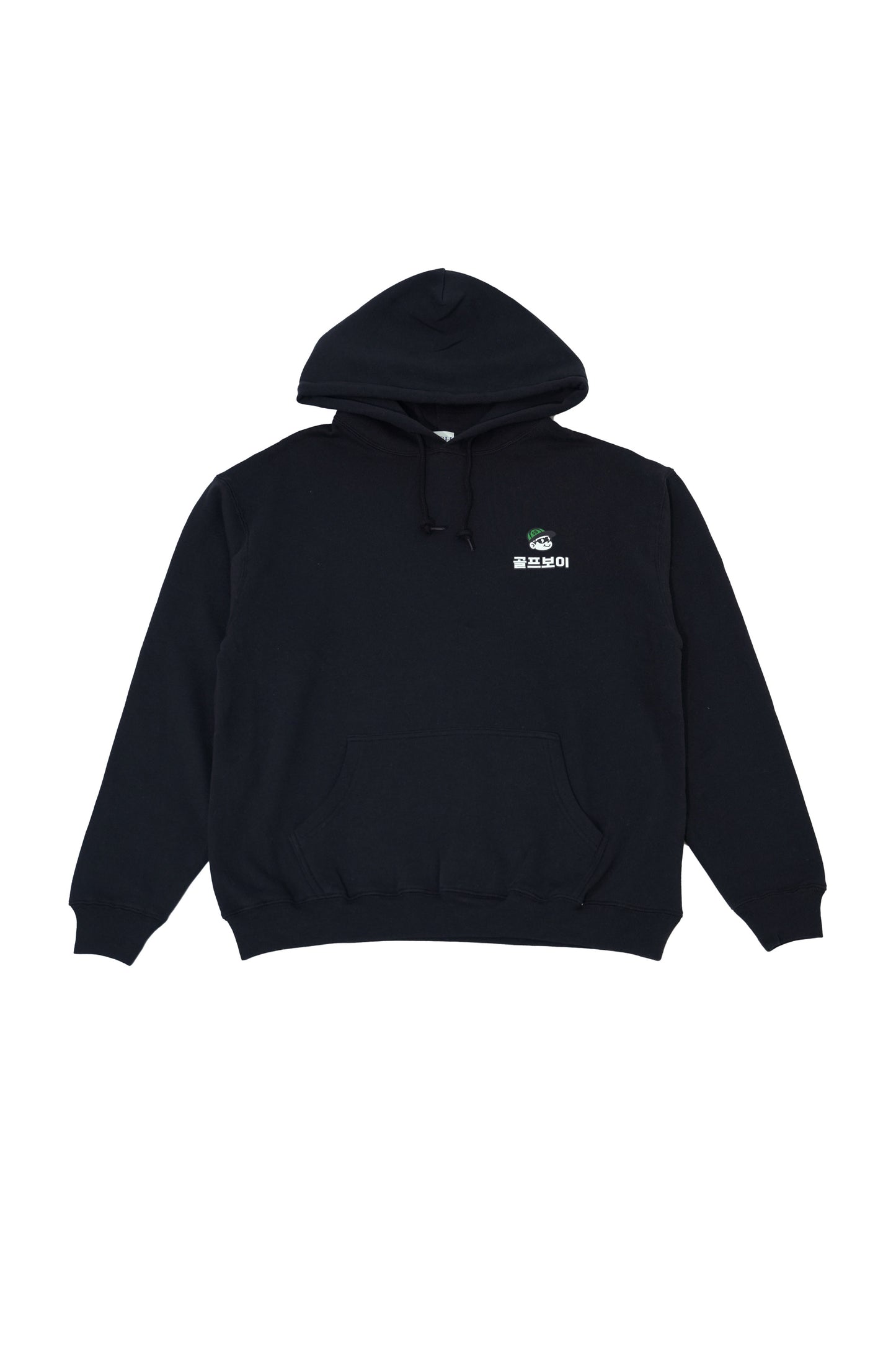 GOLF BOY back logo hoodie-black