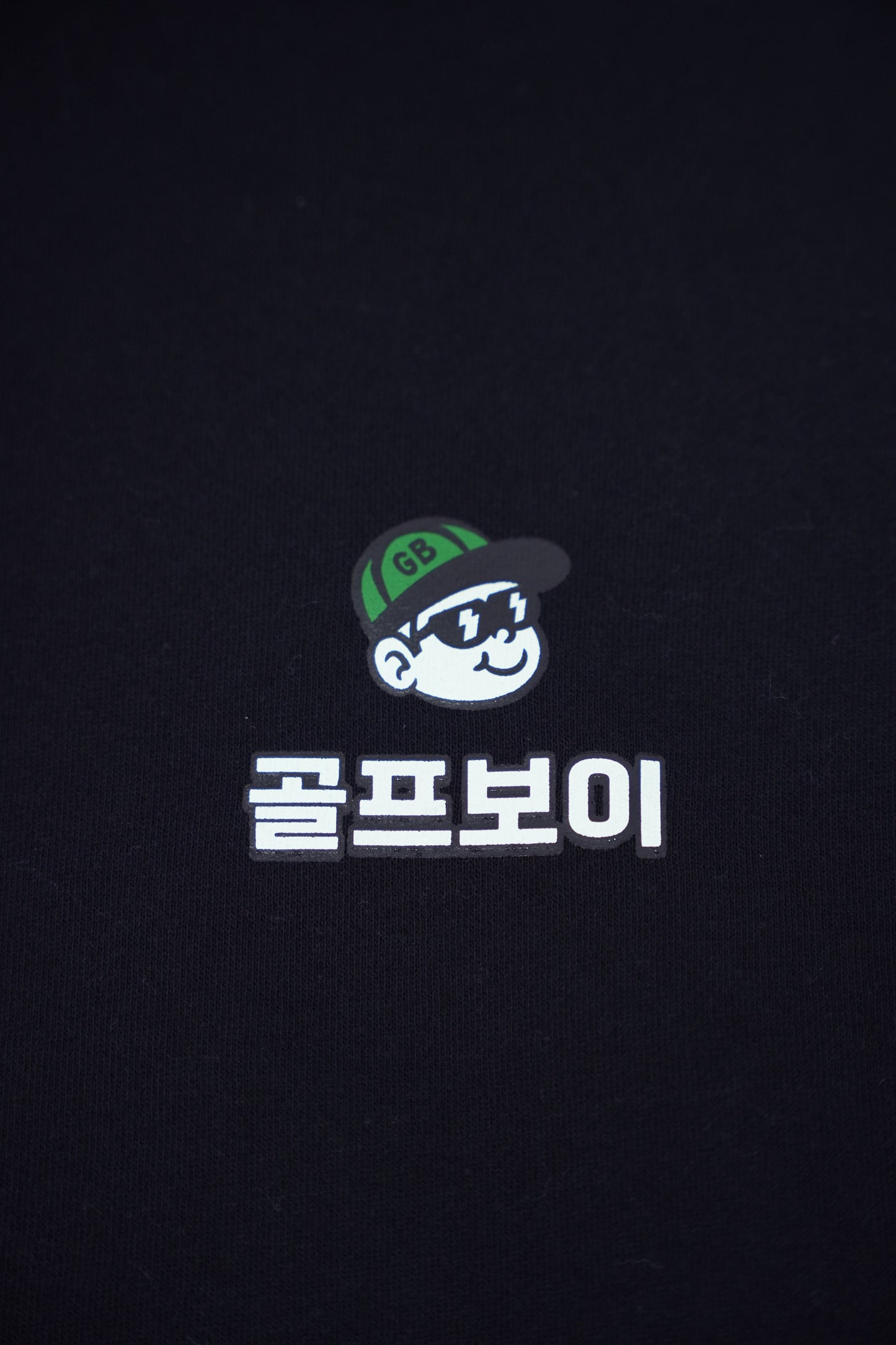GOLF BOY back logo hoodie-black