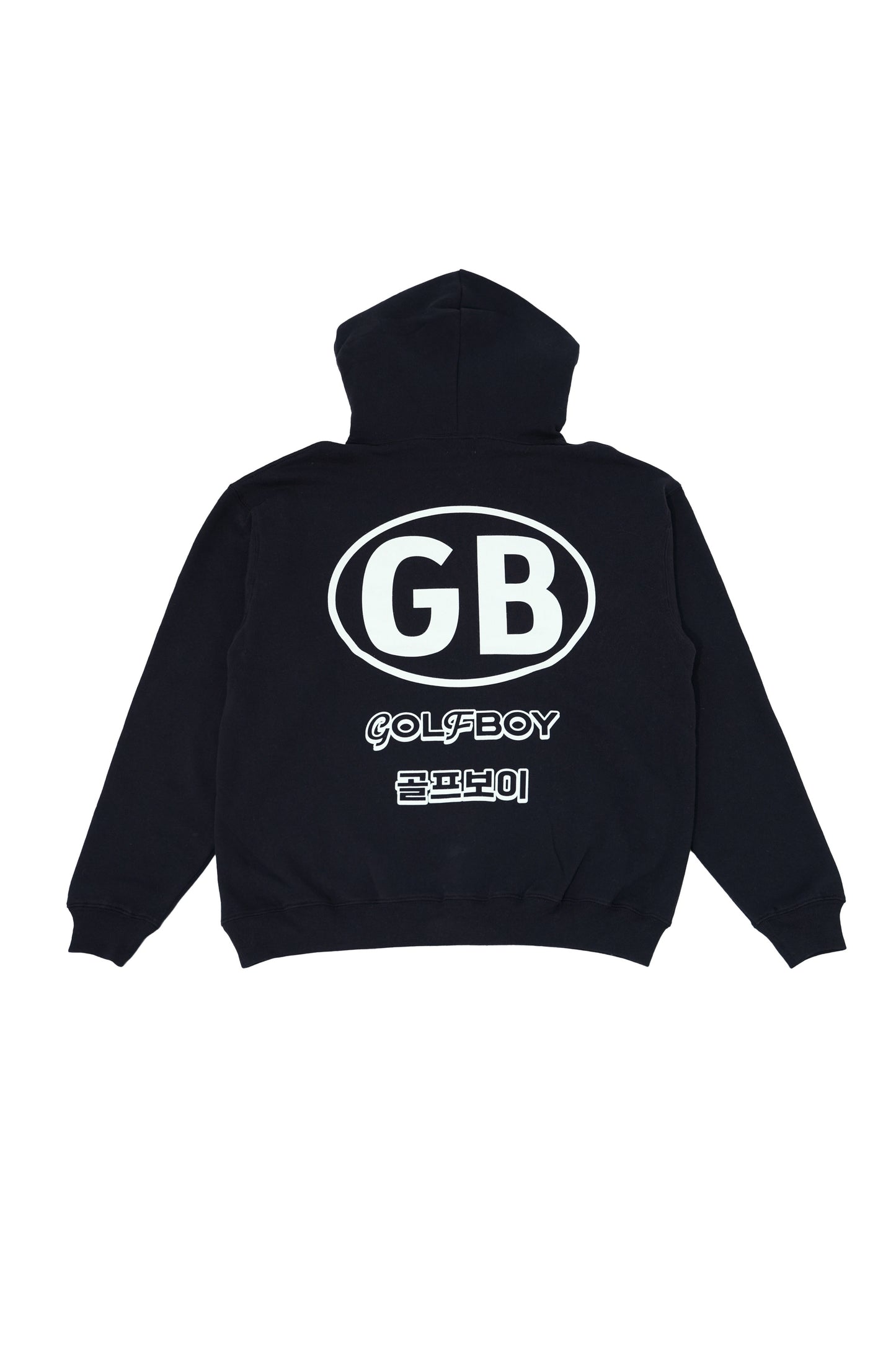 GOLF BOY back logo hoodie-black