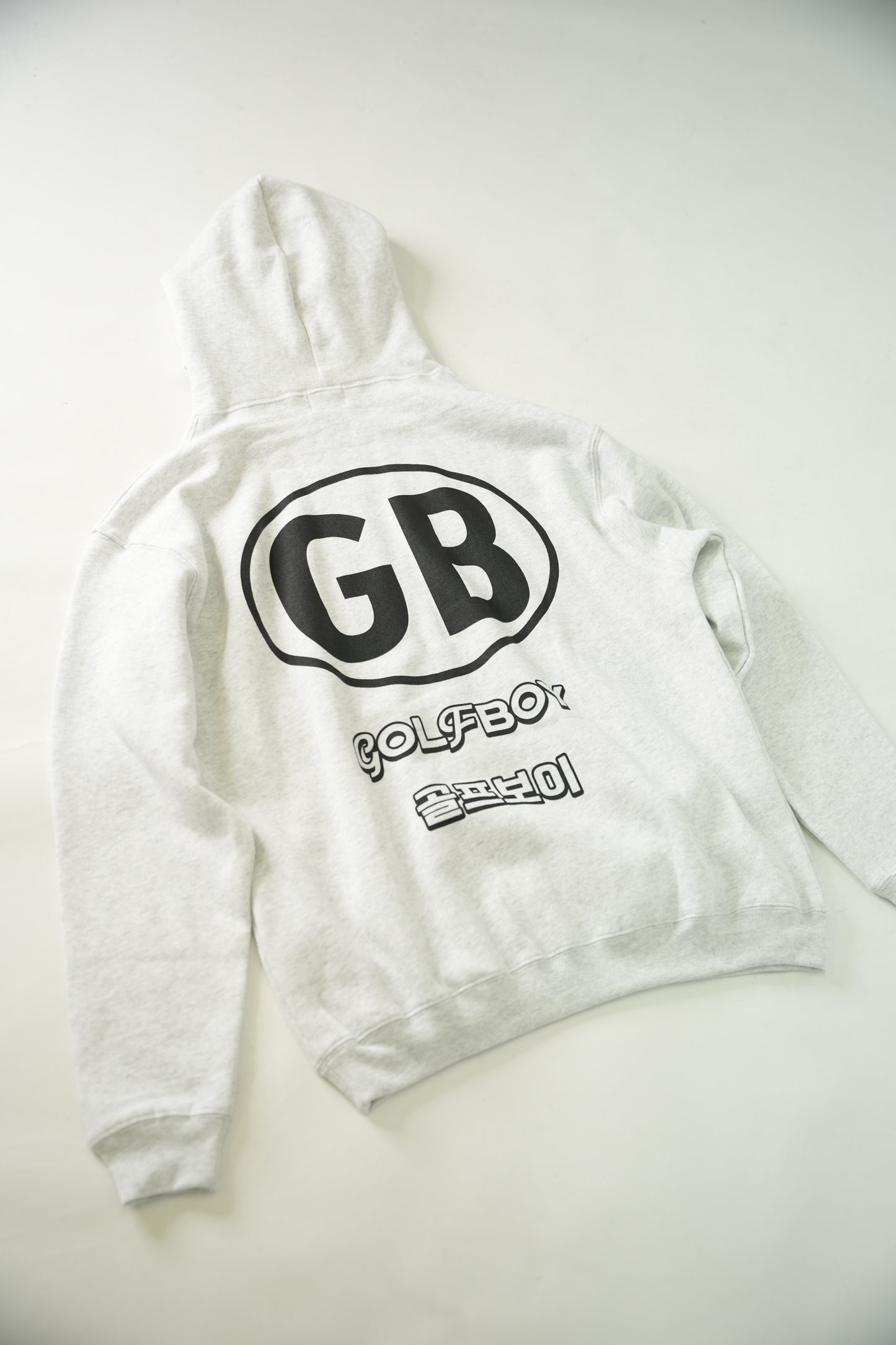 GOLF BOY back logo hoodie-gray
