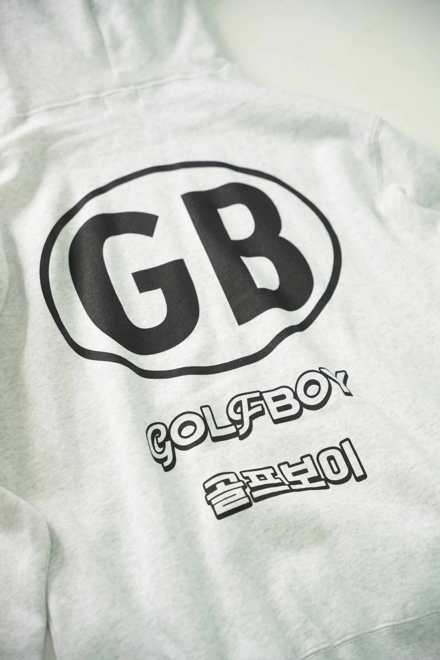 GOLF BOY back logo hoodie-gray