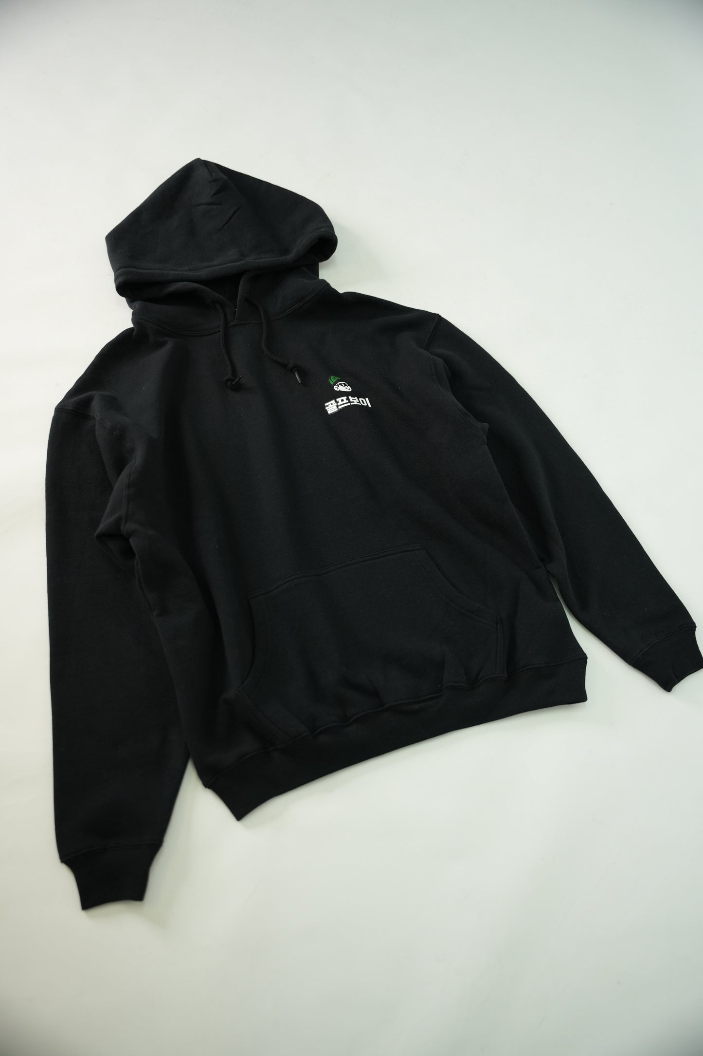 GOLF BOY back logo hoodie-black