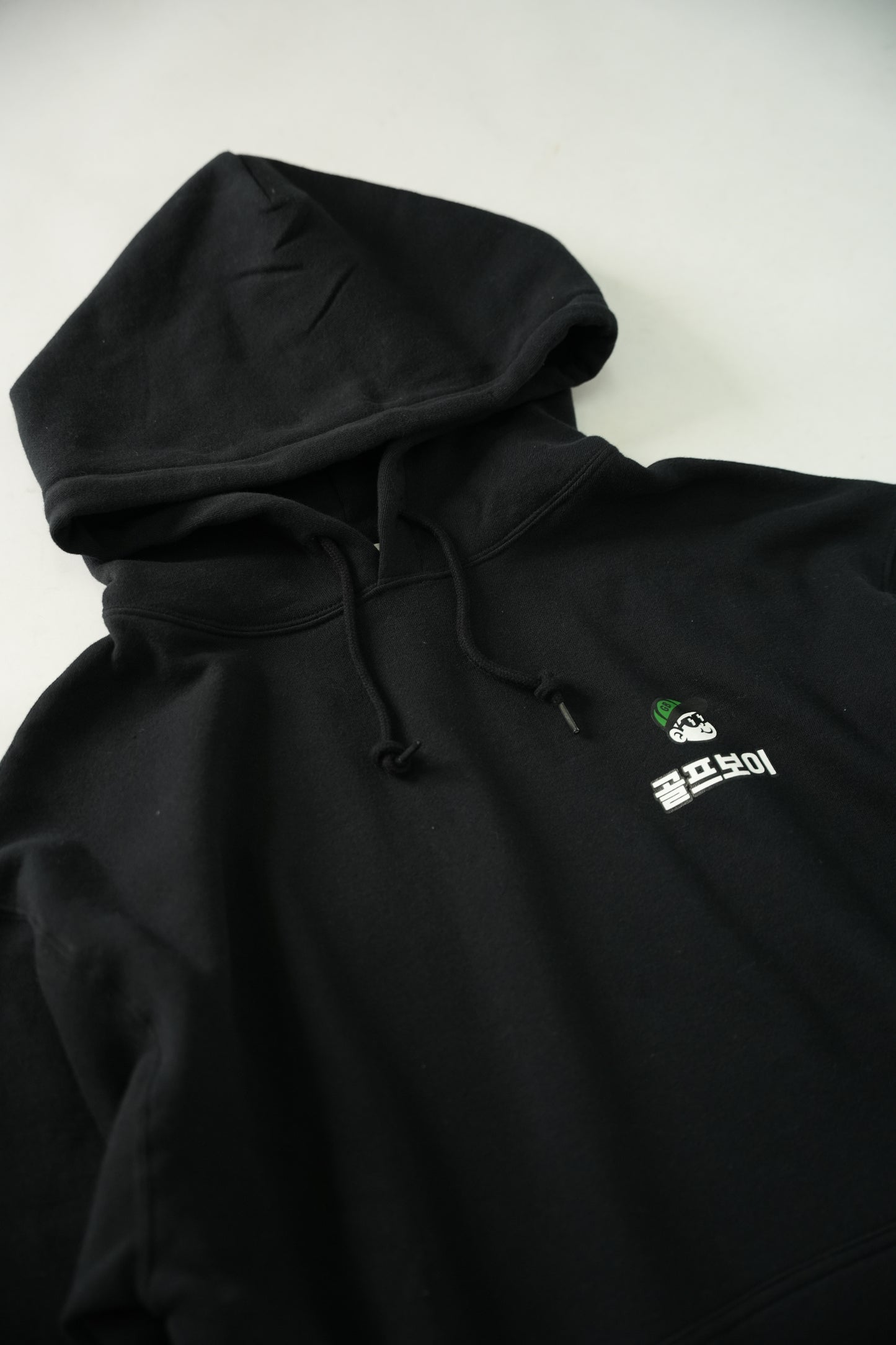 GOLF BOY back logo hoodie-black