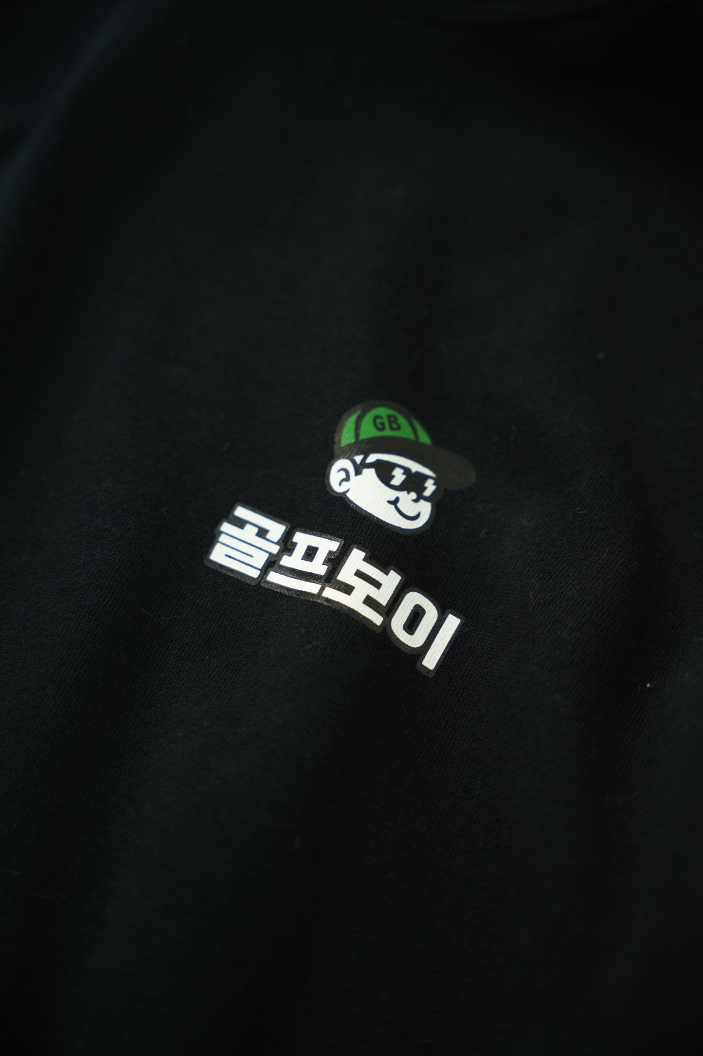 GOLF BOY back logo hoodie-black