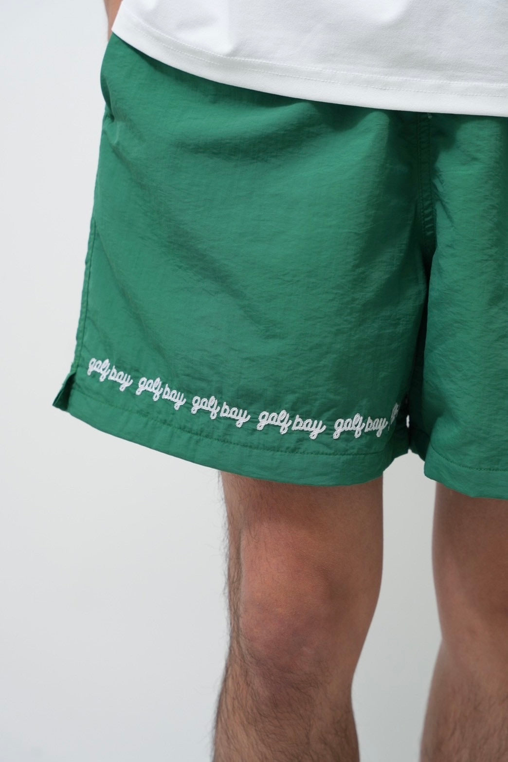 GOLF BOY circle logo shorts-green