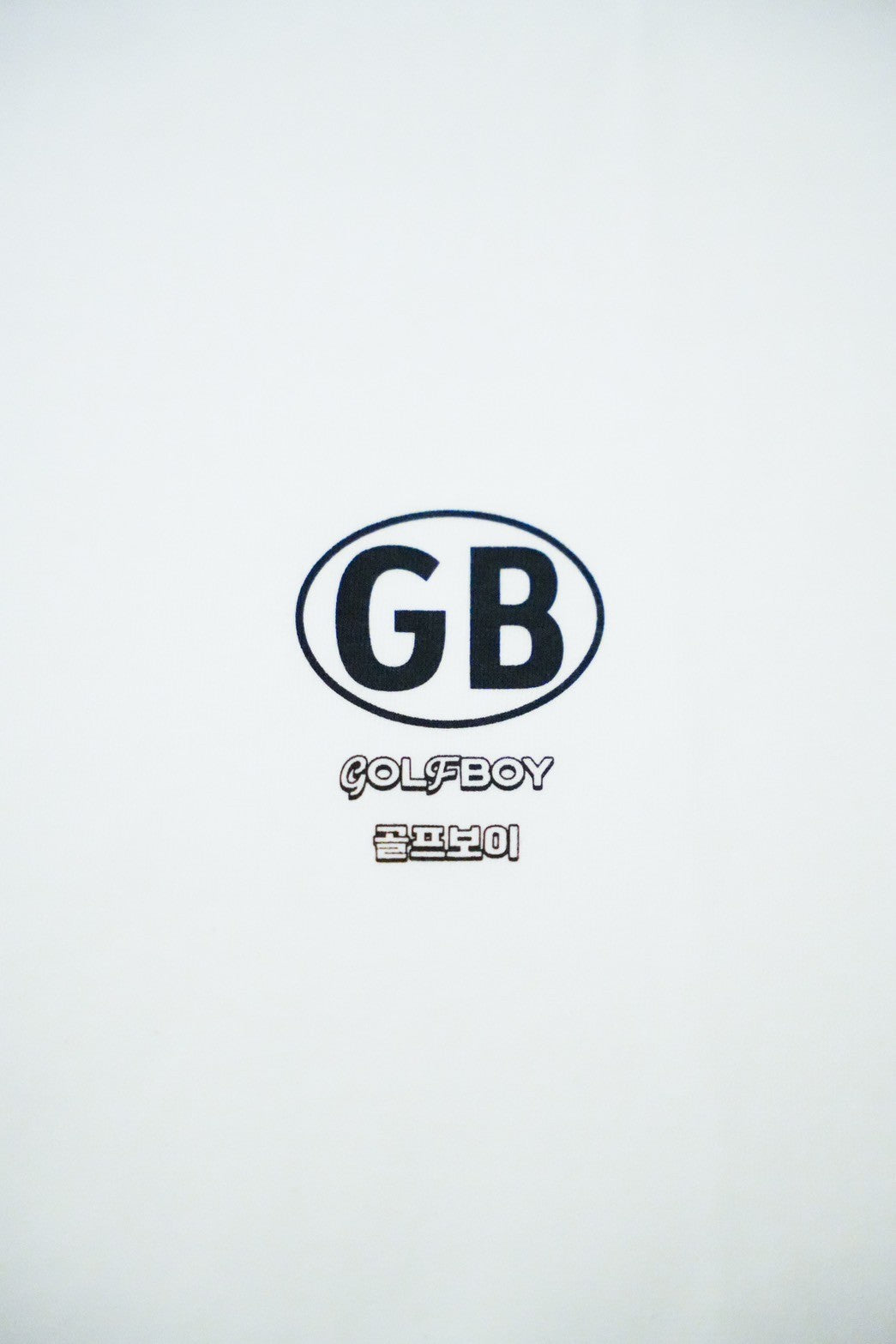 3. GOLF BOY back logo Tshirt-black